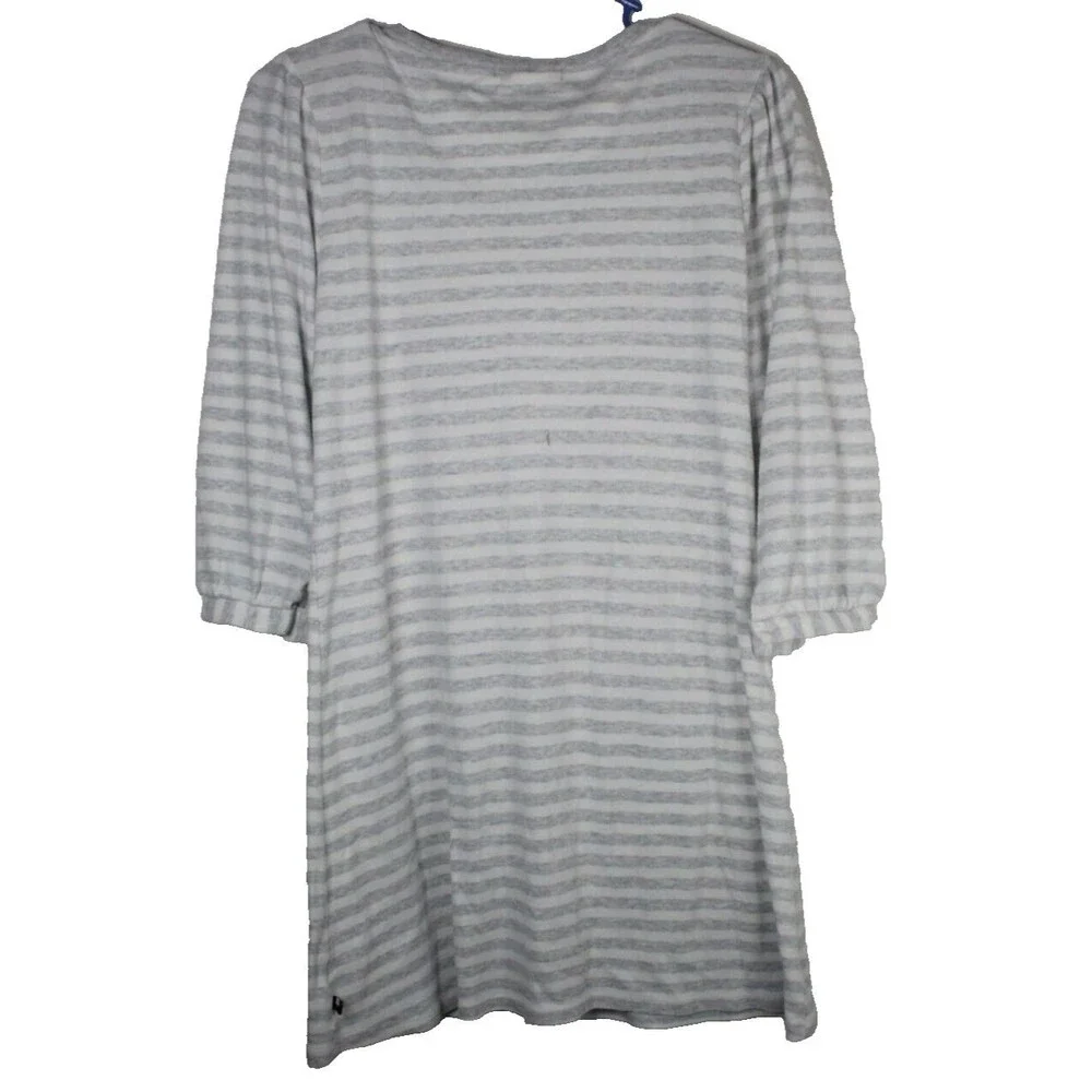 Womens Tommy Hilfiger V Neck Sleepwear Nightshirt Striped Size Medium M